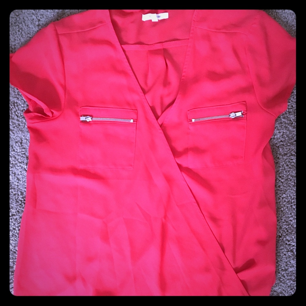 Hot pink blouse